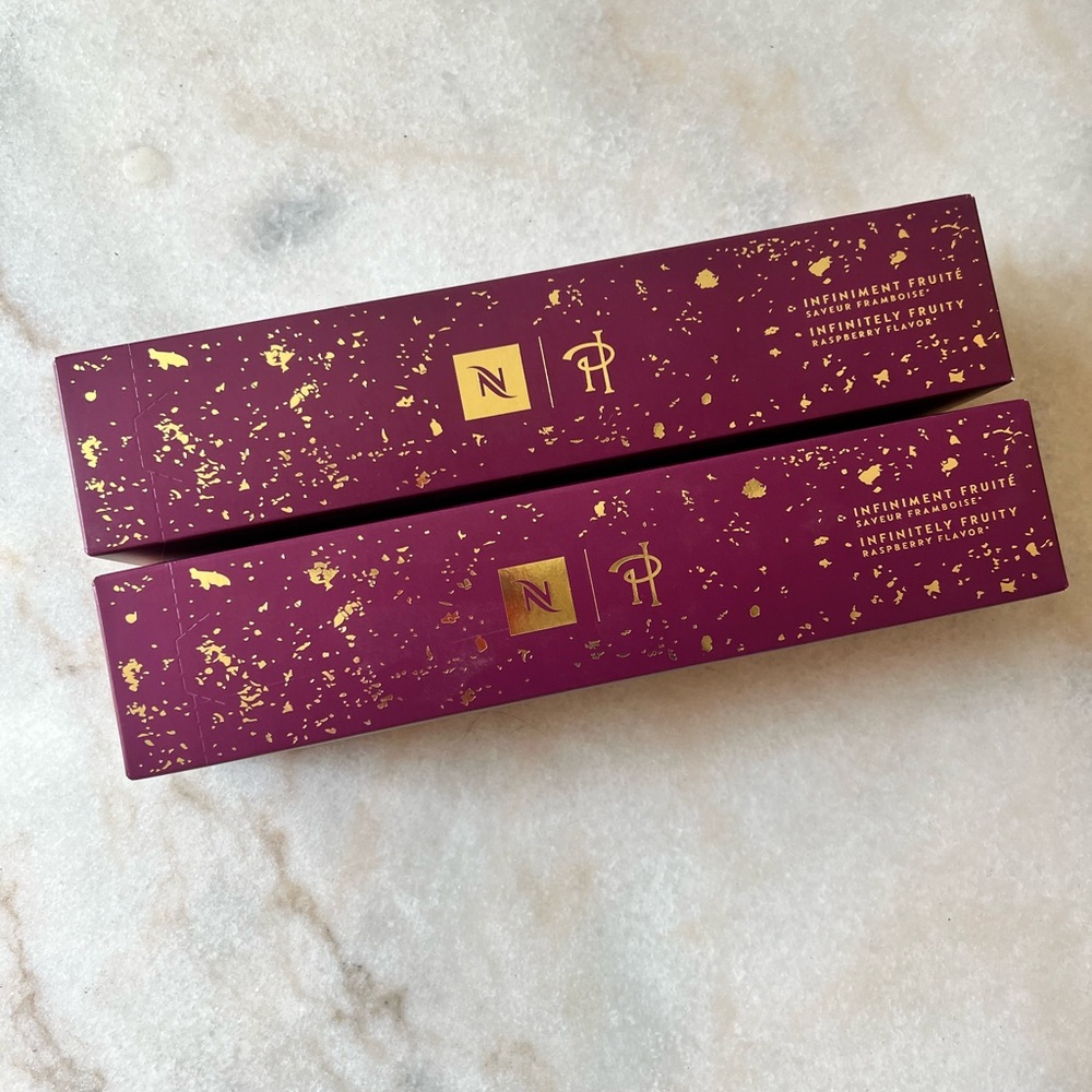2 boxes of Nespresso Raspberry Vertuo Pods